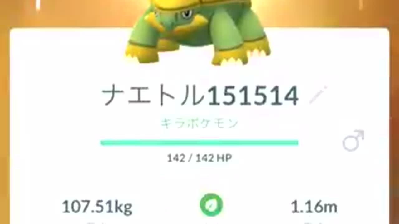 ナエトルをドダイトスに進化 ポケカツのポケモンgo攻略動画 Fc2video